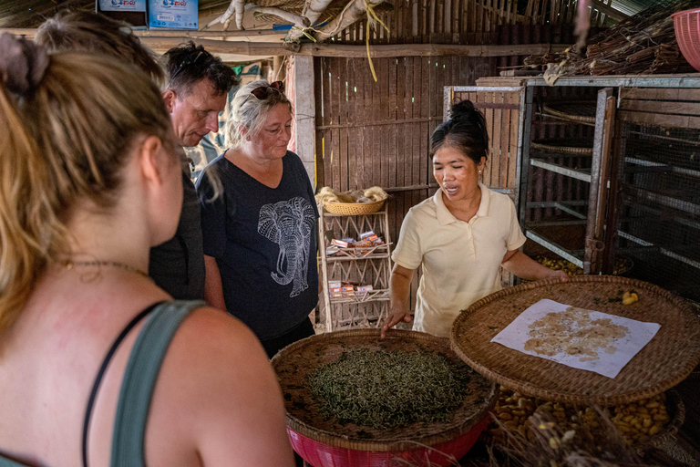 Phnom Penh: Silk Island Bike Tour & Evening Foodie Full-Day Haft Day: Evening Food Tour