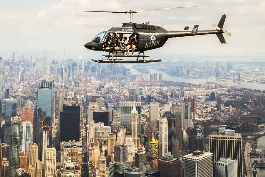 Ab New Jersey: Helikopterflug über NYC, optional ohne Türen. Foto: GetYourGuide