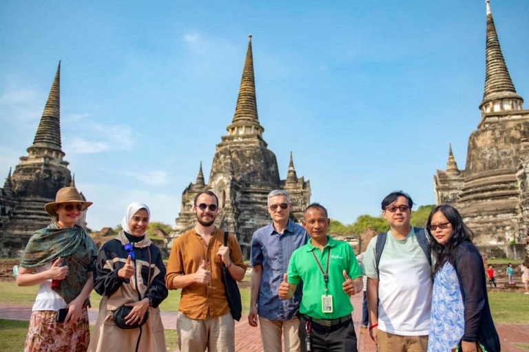 Desde Bangkok: excursión de un día en grupo pequeño al parque histórico de AyutthayaTour privado en inglés con recogida en el hotel