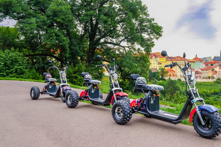 Prag: Guidad sightseeingtur Guidad sightseeing tur med elektrisk trike2,5 timmar: 2 personer på 1 trehjuling