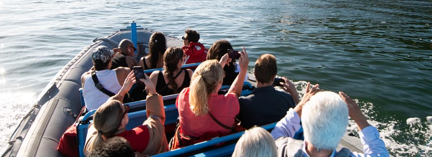 Vancouver : Bateau vers l'île Bowen sur le fjord de la baie Howe, classé au patrimoine mondial de l'UNESCO