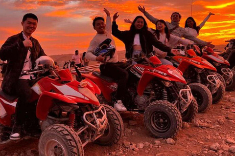 Agadir: Sunset Desert Quad Biking With Hotel Pickup