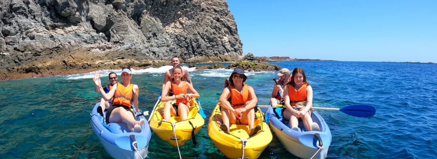 Los Cristianos : kayak et snorkeling avec des tortues