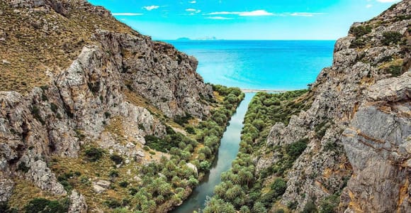 Rethymno/Chania: Preveli Beach and Kourtaliotiko Gorge Tour
