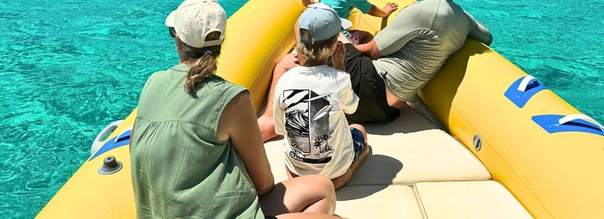 Au départ de Stintino : excursion d'une demi-journée en bateau pneumatique à l'Asinara avec apéritif