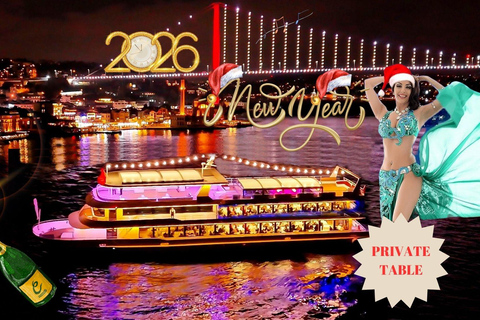 Istanbul: Silvester-Bosporus-Kreuzfahrt mit Dinner-OptionTreffpunkt - Kreuzfahrt mit Abendessen