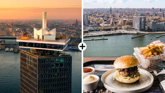 Amsterdam: A'DAM Lookout Entry Ticket with Burger