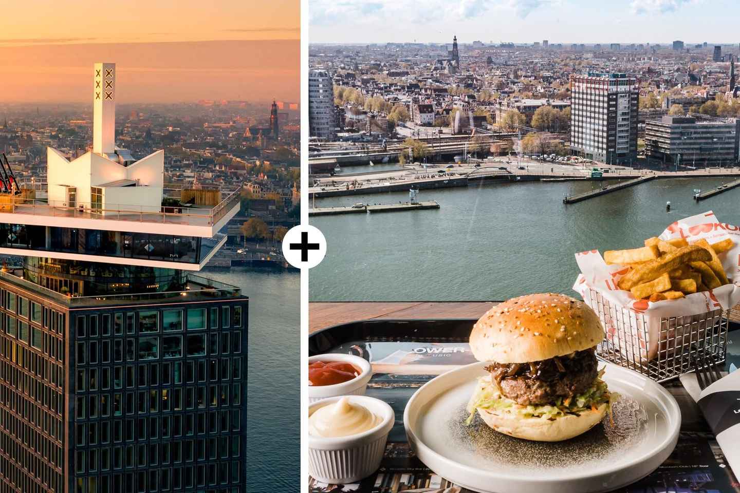 Amsterdam: A'DAM Lookout Entry Ticket with Burger - Amsterdam: A'DAM Lookout Entry Ticket with Burger