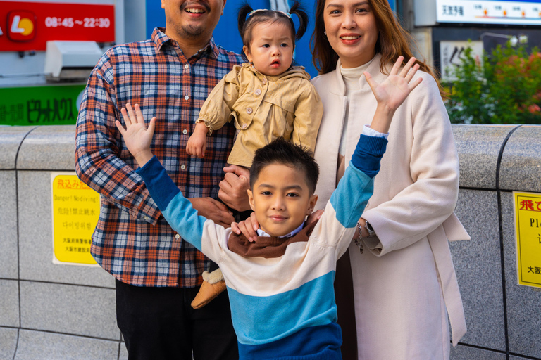 Privat upplevelse med vibrerande fotografering i OsakaLivfull fotoshoot-upplevelse i Osaka