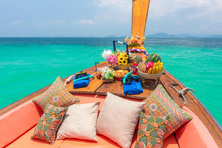 Phuket: 3 Island Private Longtail Boat Tour with Snorkeling