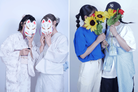 Kanazawa: Esperienza di selfie fotografico con Kimono a noleggio - Colore