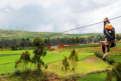 Cusco: Rafting i Cusipata Rafting i Cusipata + Zipline över South Valley