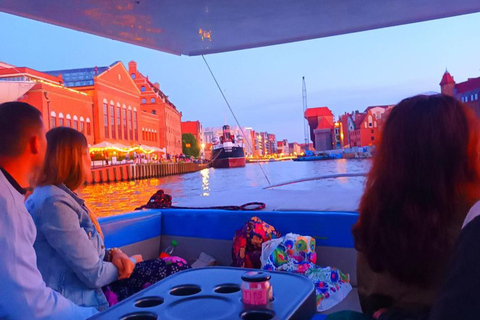 Gdańsk: Eko Rejs po Motławie o zachodzie słońca z Prosecco
