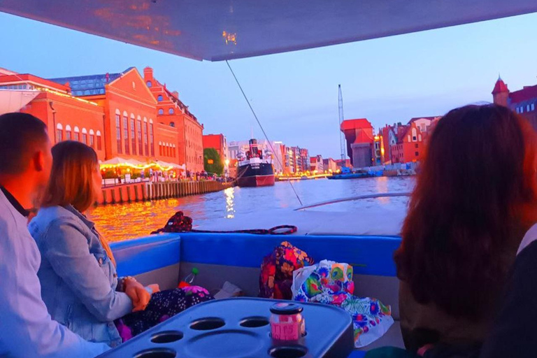 Gdańsk: Eko Rejs po Motławie o zachodzie słońca z Prosecco