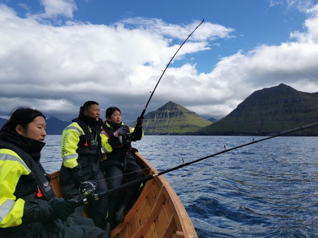 Visit Funningsfjørður: Guided Boat Tour with Fishing in Funningsfjørður