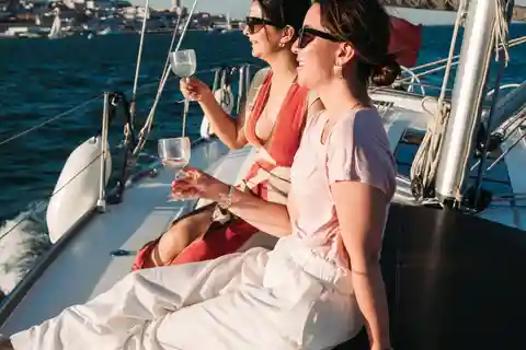 Lisbon: Sunset Sailboat with Open Bar