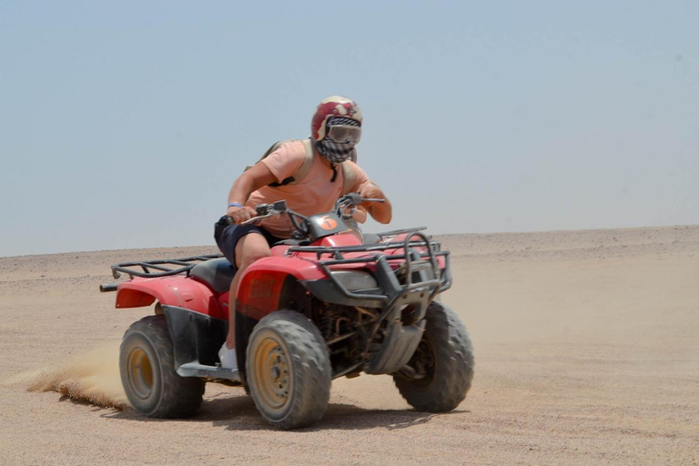 Hurghada: Quad and Buggy Safari with Dinner and ShowPickup from Hurghada City Hotels