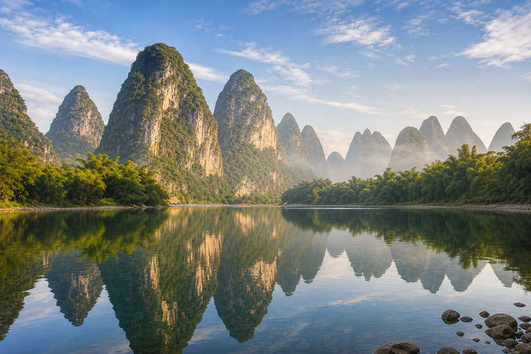 Guilin: Li River Cruise to Yangshuo | 3-5 Star Options From Yangshuo to Yangdi: Li River 3-Star Cruise