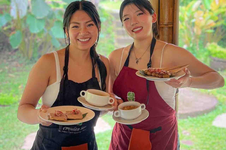 Ubud: Balinese Cooking Class 10Dish and Market with Tranfers
