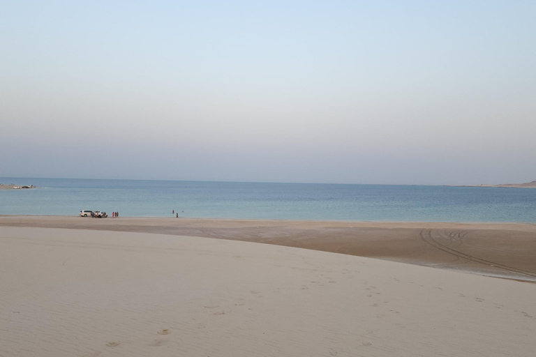 Safari dans le désert, promenade à dos de chameau, planche à sable et excursion en mer intérieureSafari, Dune Bashing, Camel Ride, Sandboard & Inland sea tour