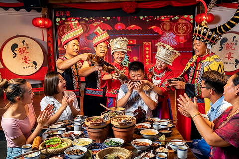 Zhangjiajie: 1-Day Avatar Peak Xiangxi Culture Tujia Feast Small Group Avatar Tianzishan Xiangxifu with Tickets
