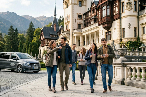 MINIVAN Bucharest : Peles Castle, Dracula's Castle & Brasov Audio Guide 24 Languages