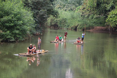 Khao Lak: Elephant Bathing and Bamboo Rafting Day Trip