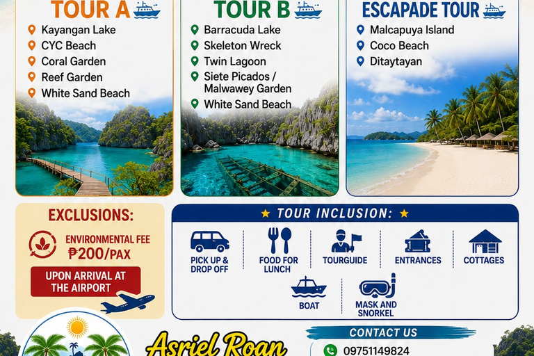 Coron: 5-Night Getaway with Tours and Transfers