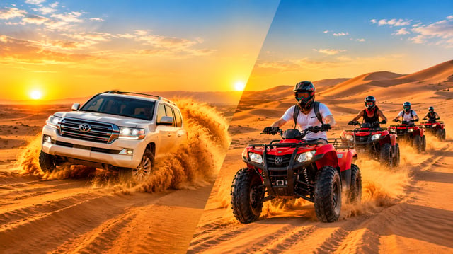 Dubai: Desert Safari with Quad Bike, BBQ, and Shows