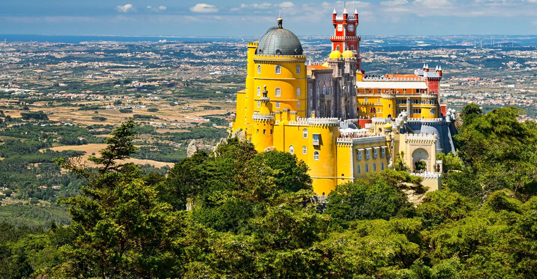 Lisbon: Sintra Cascais & Pena Palace Small Group Tour