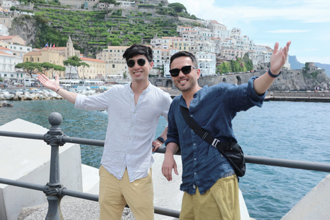 Depuis Rome : Excursion d'une journée à Amalfi et au parc archéologique de Pompéi