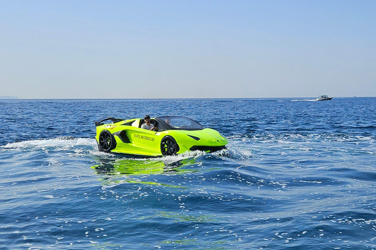 Unik biltur med Lamborghini vattenbåt på Mallorca