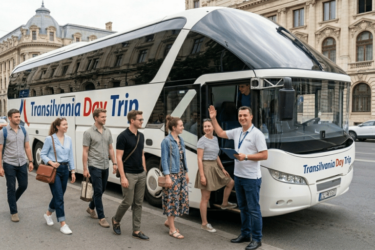 Bucharest: Dracula's Castle, Peles Castle, & Brasov Tour Coach Tour + AudioGuide in 25 languages + Host