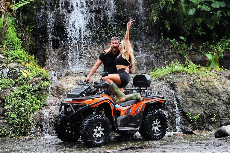 Bali: Real Temple Run Cave Quad Adventure & Jungle Trails ATV Tandem + Hotel Transfer