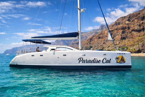 Gran Canaria: Catamaran trip with drinks, lunch, and snorkeling Gran Canaria Private Catamaran Excursion with Drinks, Lunch, and Snorkeling