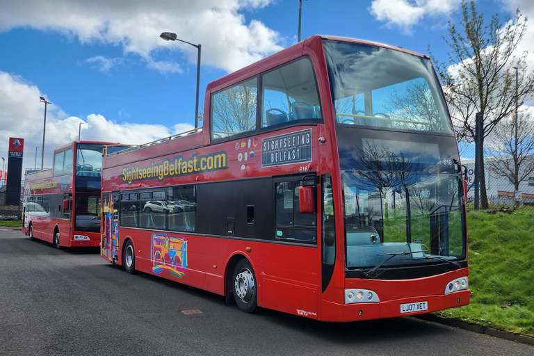 Belfast: Hop-on-hop-off-bustour door Belfast Open Top Bus Tour