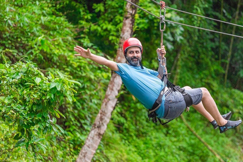 KhaoLak: rafting na białej wodzie, jaskinia małp, kąpiel ze słoniem