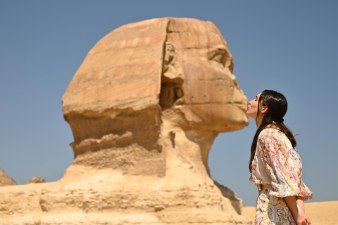 Le Caire : Grand musée égyptien, visite des pyramides et du Sphinx et déjeunerVisite guidée privée avec déjeuner