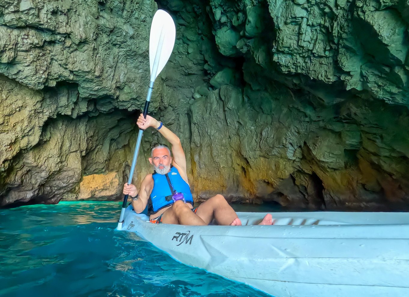 Capri: Kajaktur til grotter og strande med GoPro-billeder