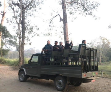 From Chitwan : Jeep Safari,Canoeing,Forest walk Day Tour
