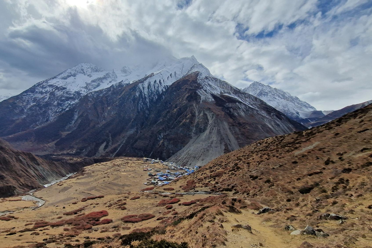 Manaslu Circuit trektocht in Nepal.