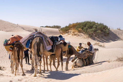 Desde Túnez Sousse y Hammamet: Excursión de 2 días por el desierto y noche en tienda de campaña