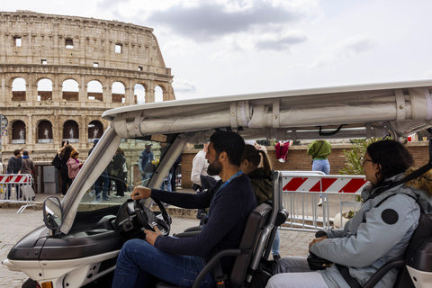 Rome: Private Golf Cart Tour with Driver 2,5 h - Private Panoramic Golf Cart Tour - 2 people