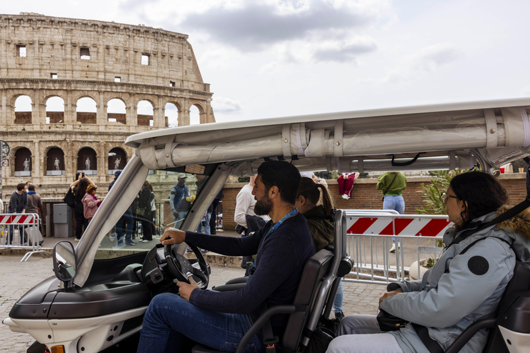 Rome: Private Golf Cart Tour with Driver 2,5 h - Private Panoramic Golf Cart Tour - 2 people