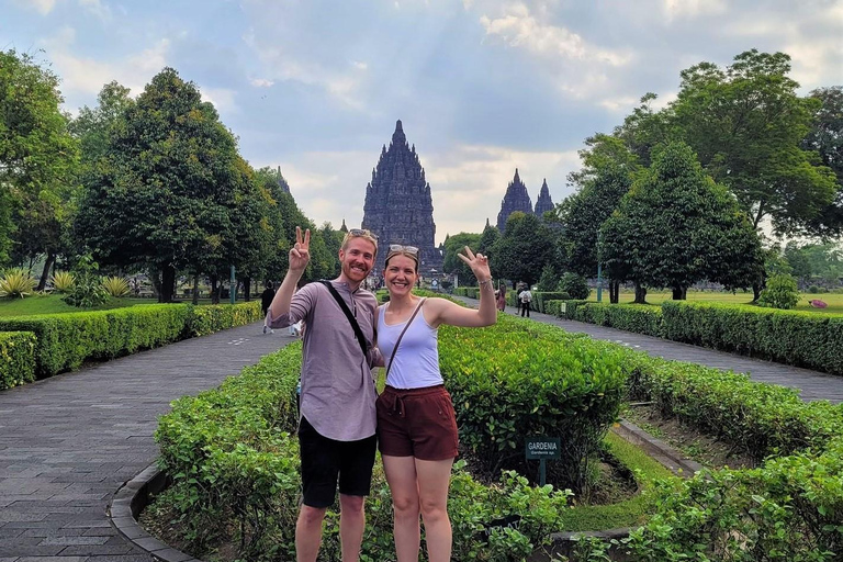 Yogyakarta: Borobudur Climb Up and Prambanan Private Tour Borobudur and Prambanan Private Tour With Ticket