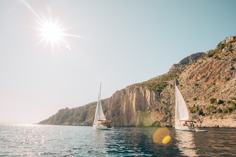 From Hvar: Boat Tour to Pakleni Islands on a Comfort Yacht Shared Tour