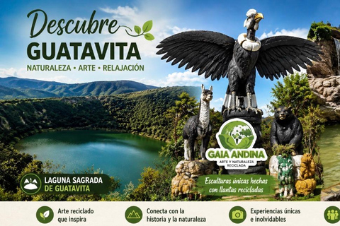 Bogota: Visit Lake Guatavita, Gaia, and End with a Relaxing Day at the Hot Springs Bogotá: Visit Lake Guatavita, Gaia, and end with a day of relaxation at the hot springs