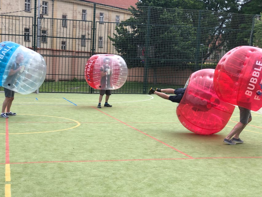 Prague, Bubbles football in city centre of Prague - Housity