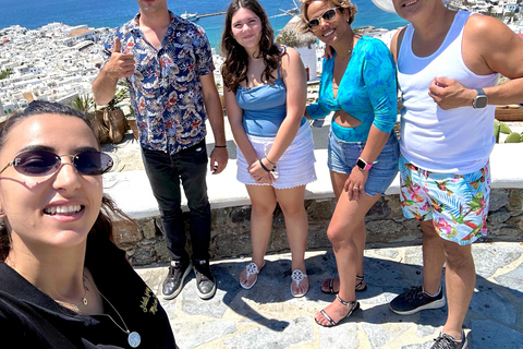 Visite de 4 heures à Mykonos en espagnol4 heures de visite de Mykonos en anglais