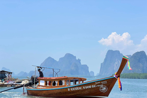 Khao Lak: Private Phang Nga Bay by Luxury Longtail Tour James Bond with Canoe